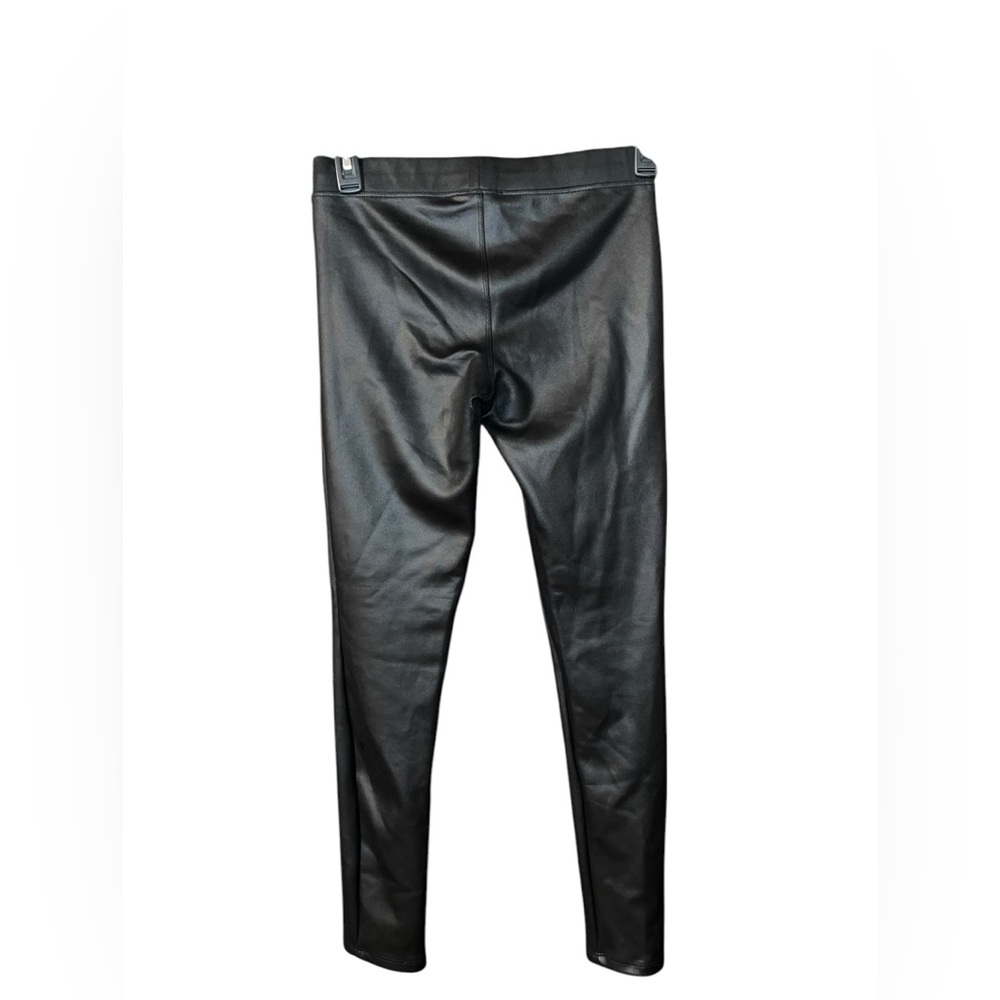 Express Black Faux Leather Leggings Small - Picture 2 of 5